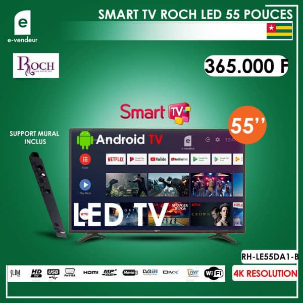 Smart TV Roch Led 55 pouces