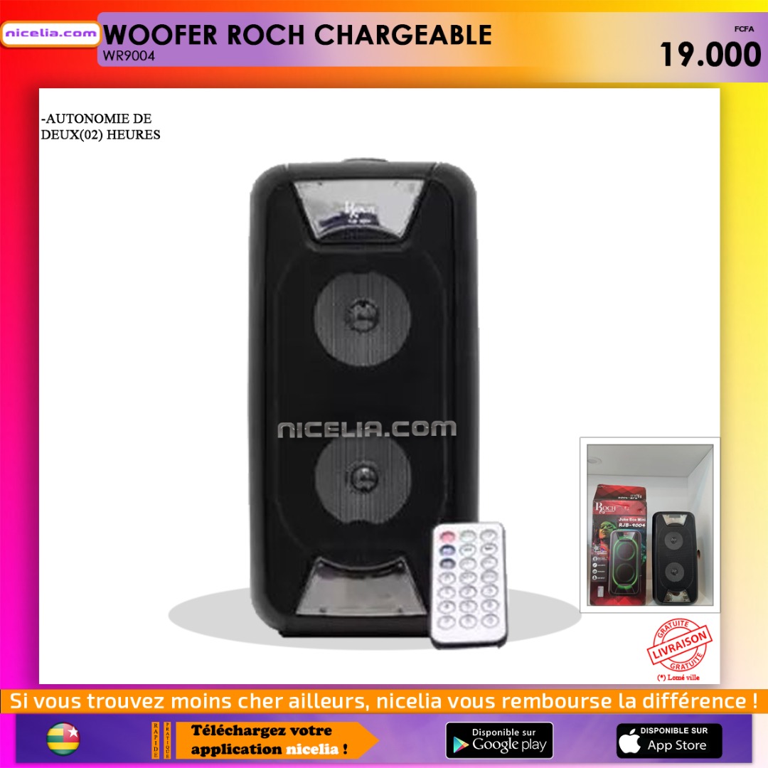 Woofer roch chargeable