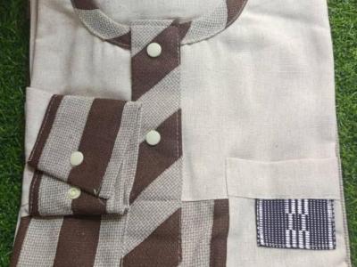 Veste, chemise col tulipe, tunique 