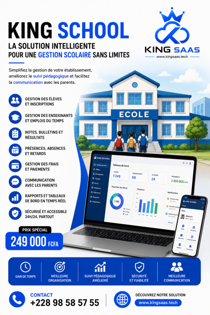 LOGICIEL DE GESTION POUR LES ECOLES