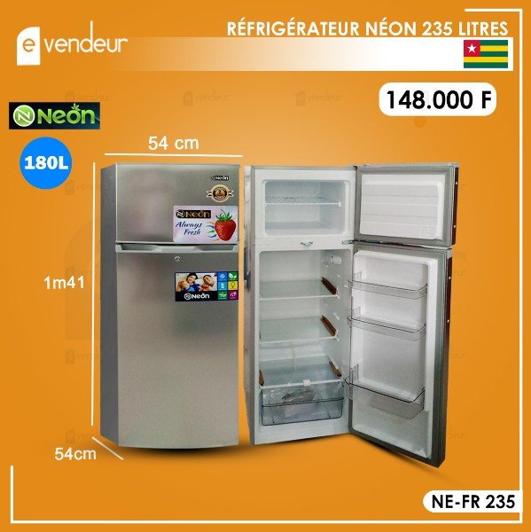 RÉFRIGÉRATEUR NEON 235 Litres