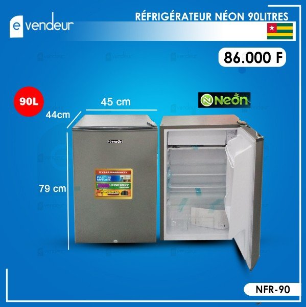 RÉFRIGÉRATEUR NEON 90L