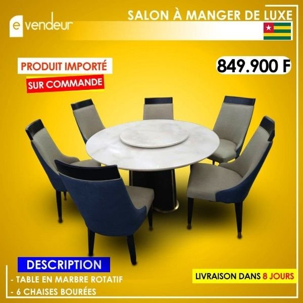 Salon à manger de luxe