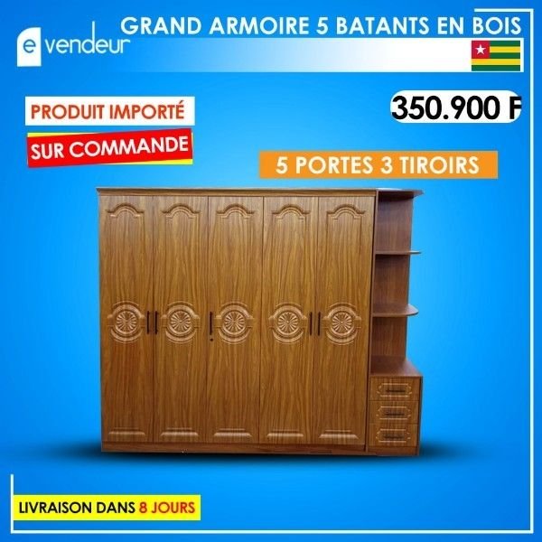 Armoires à vêtements en bois