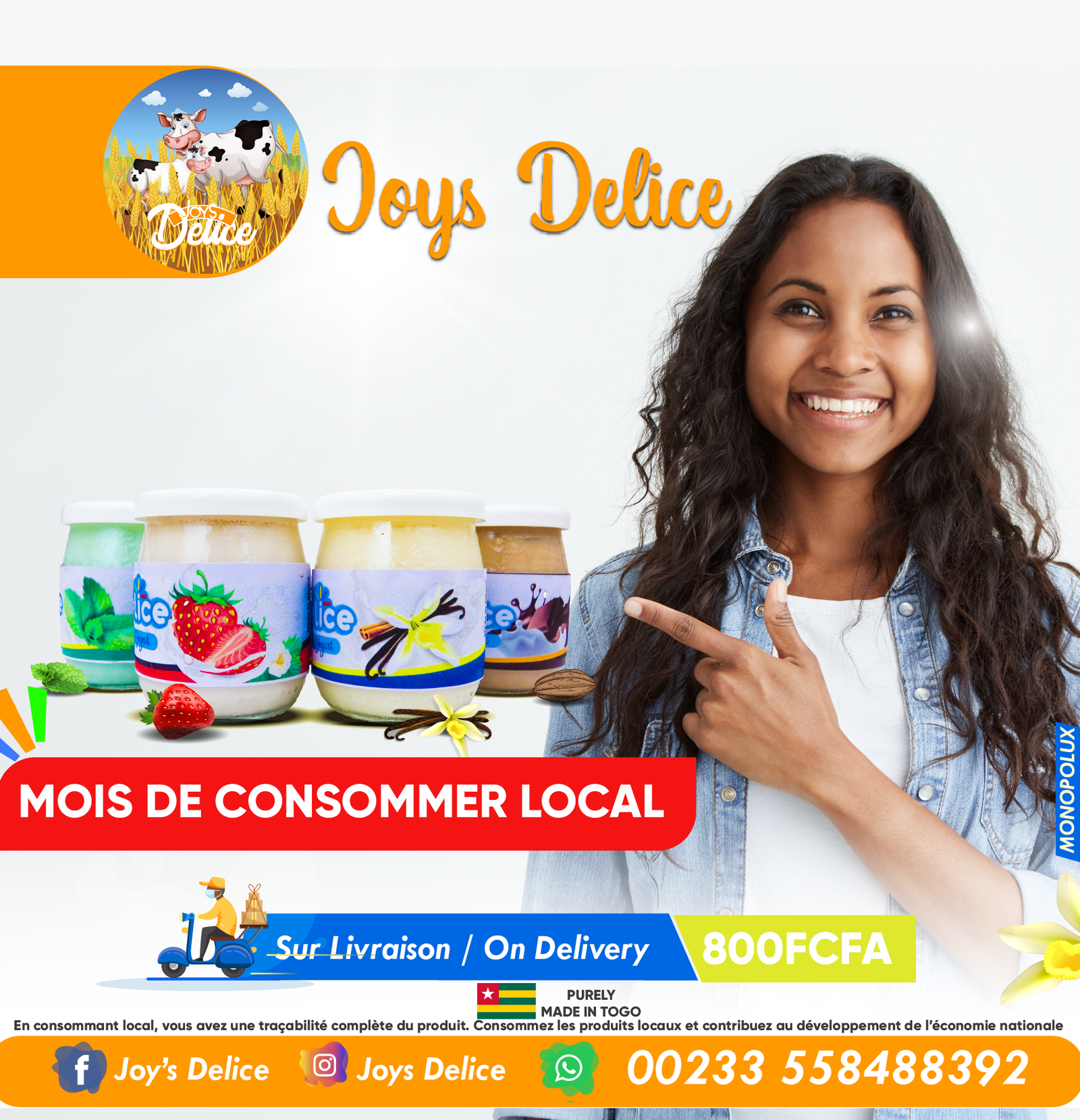 JOYS DELICE YOGURT