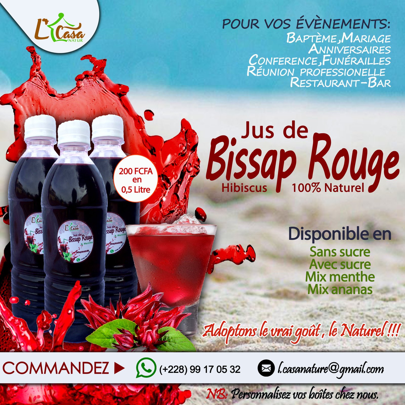 Jus de Bissap Rouge