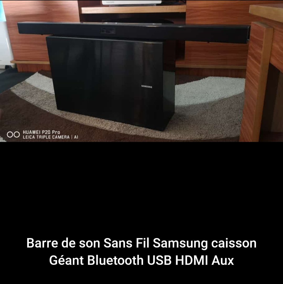 SAMSUNG BARRE DE SON SANS FIL SMART AVEC UN GROS CAISSON DE BASE
