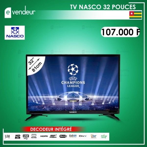 TV NASCO 32 POUCES