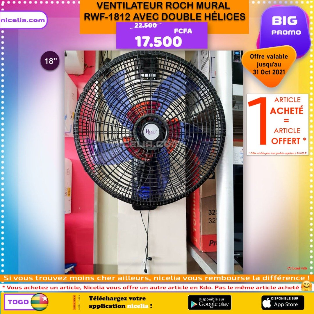 Ventilateur roch mural