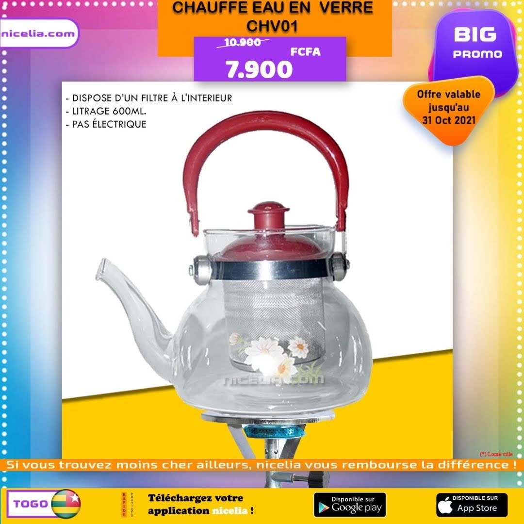 Chauffe eau en verre