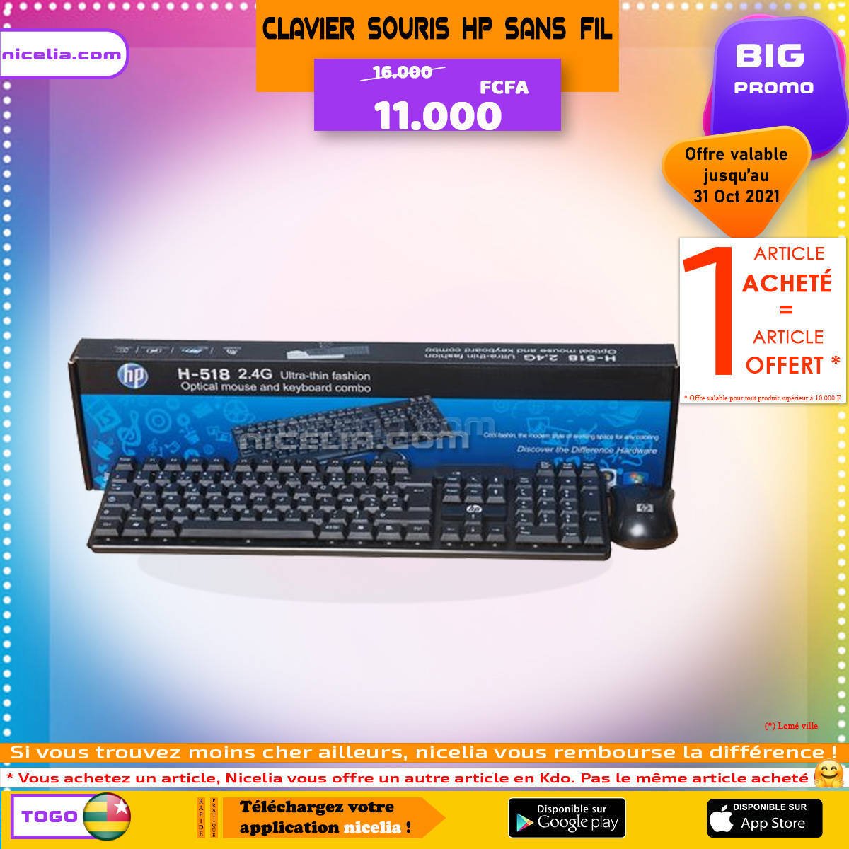 Clavier souris hp
