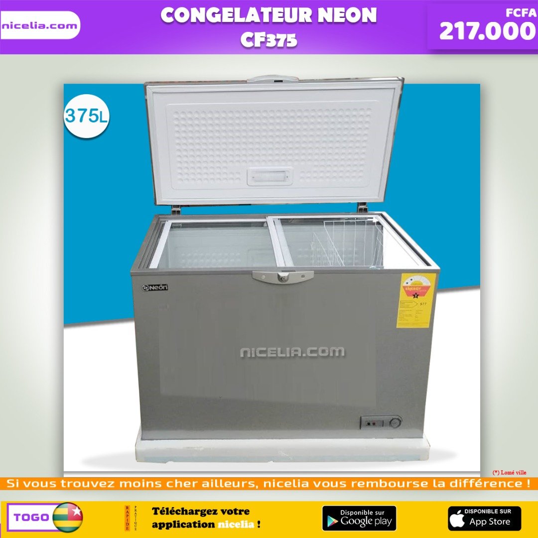 Congélateur néon cf 375