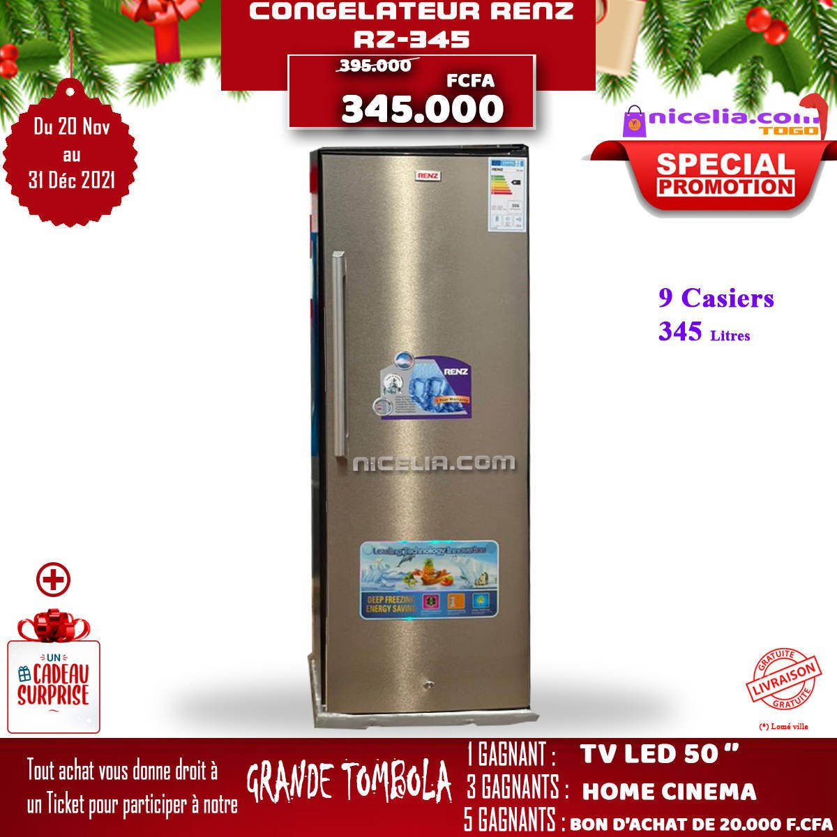Congélateur renz RZ-345
