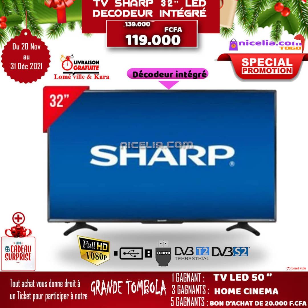 TV roch led 32 décodeur intégrer