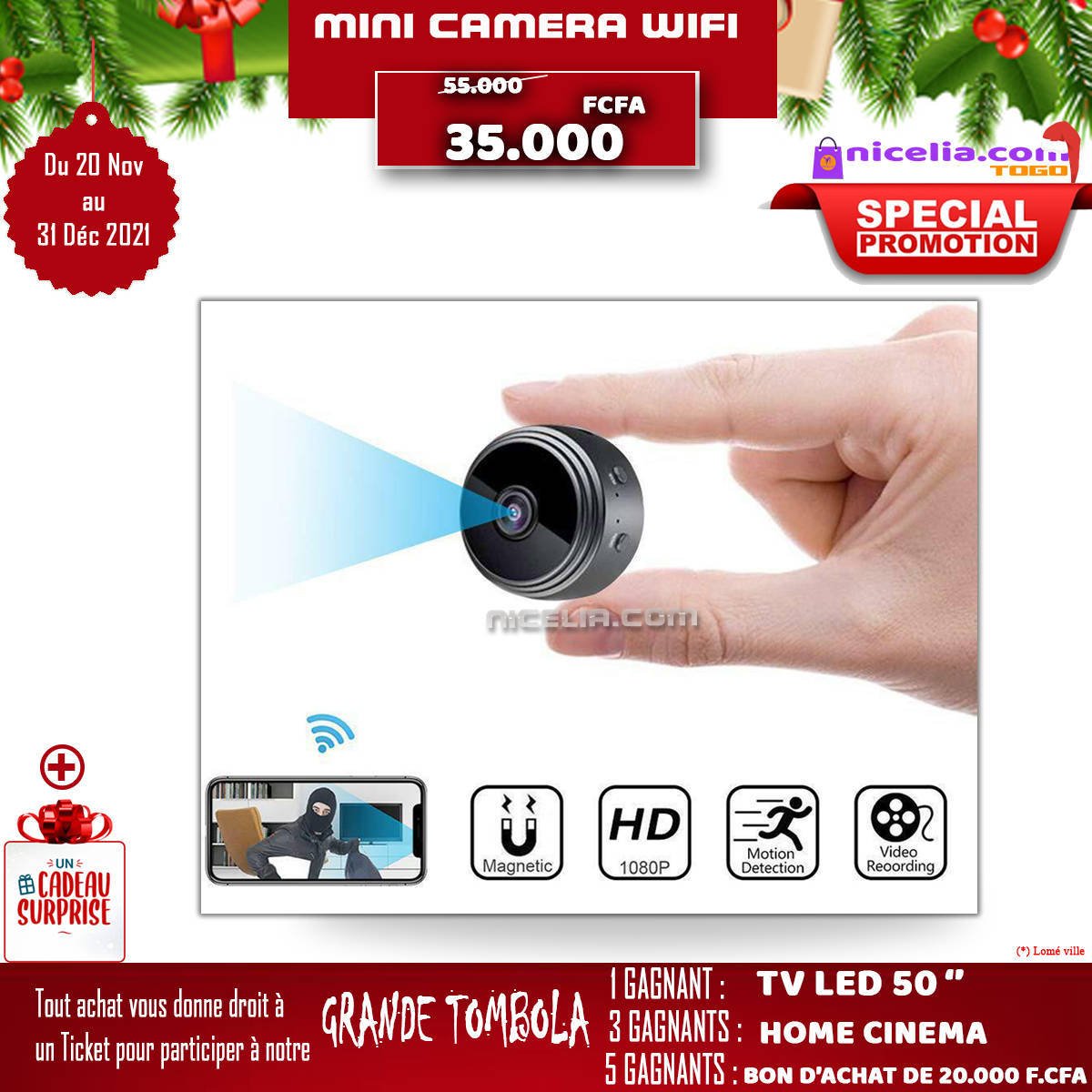 Mini caméra wifi