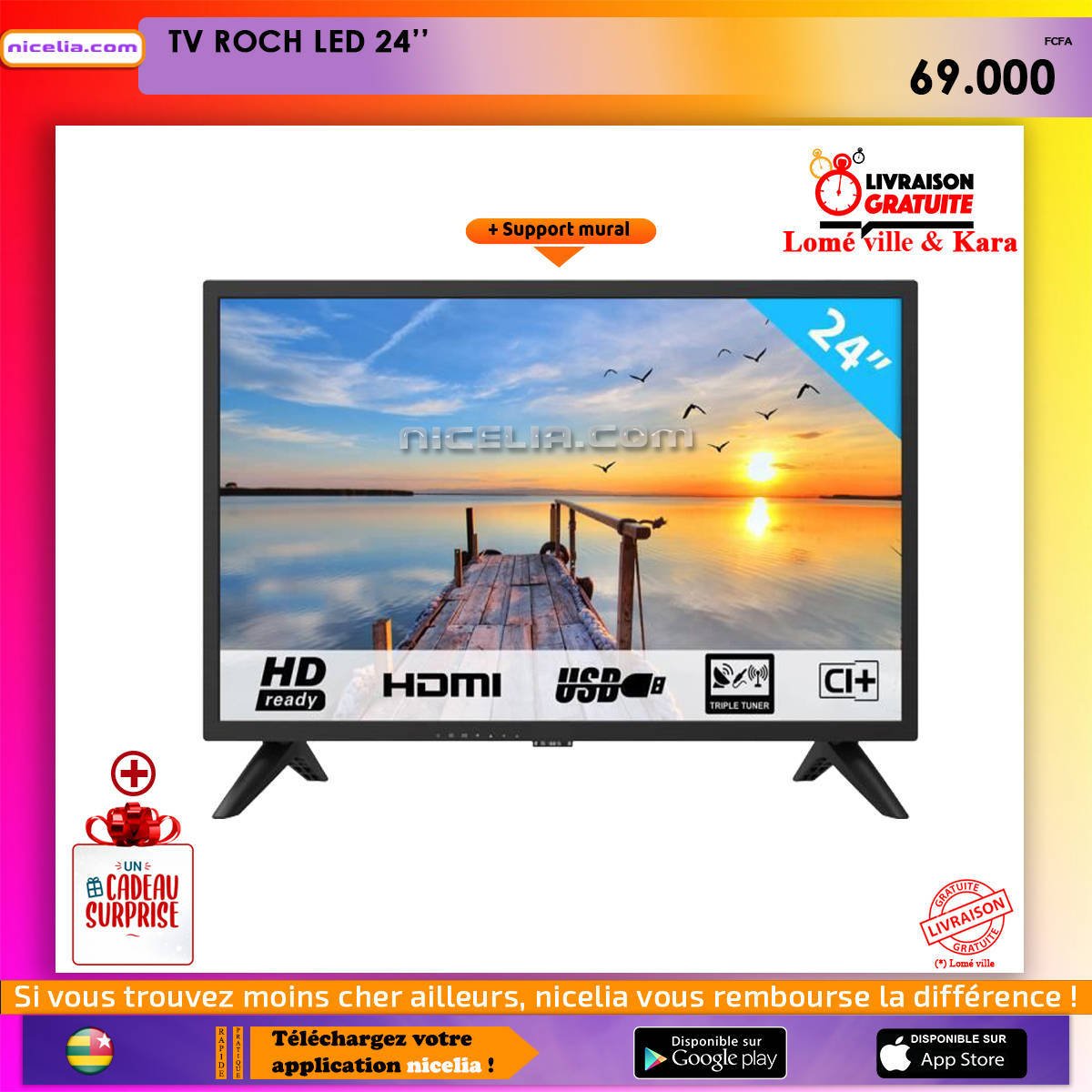 TV roch led 24
